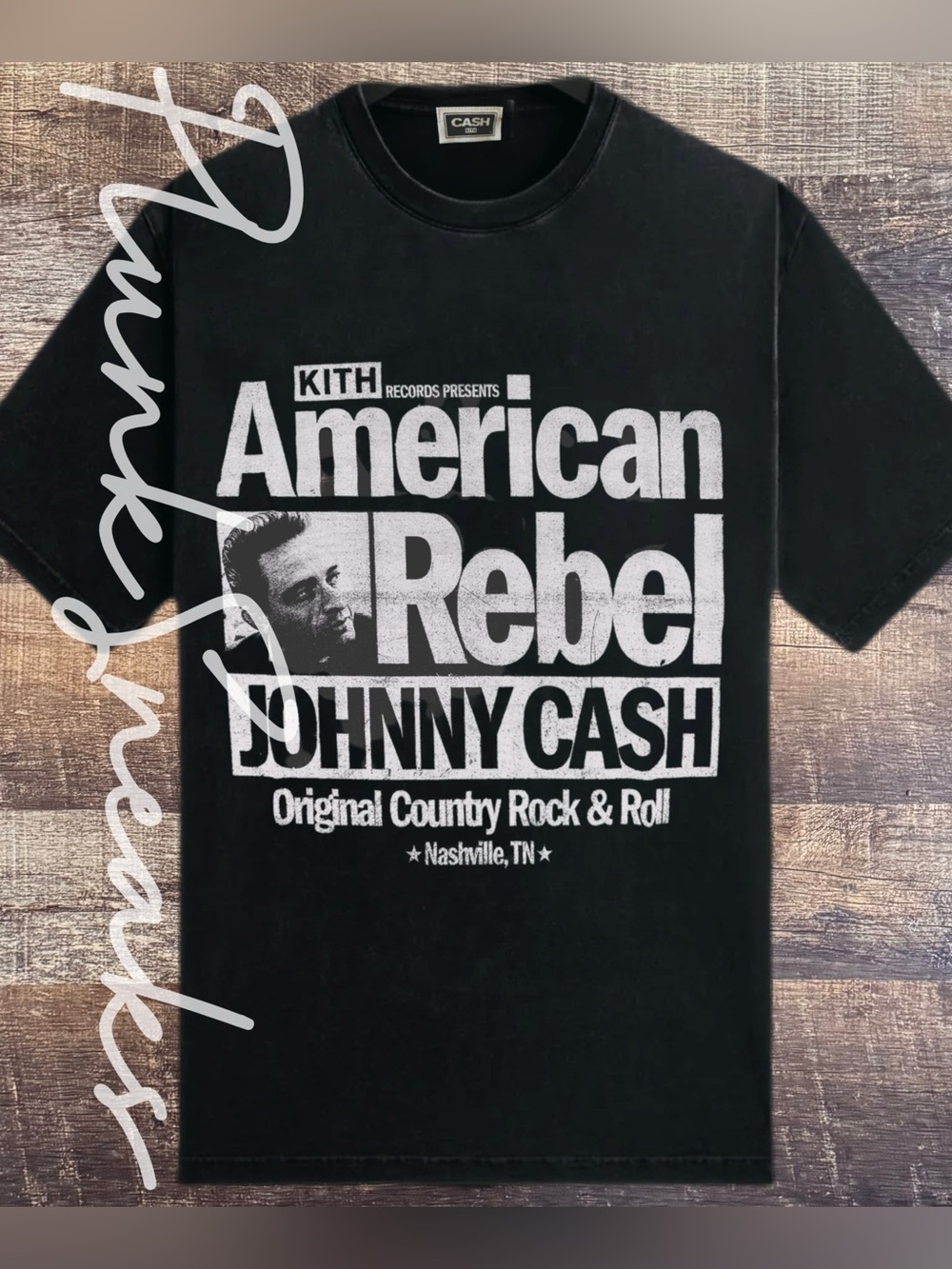 Kith Records for Johnny Cash American Rebel Vintage Tee • Store Exclusive • 2026